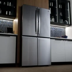 GE Profile 28,7 Cu Ft 36 In Refrigerator Bottom Freezer, French door - PAD28BYTFS Stainless Steel