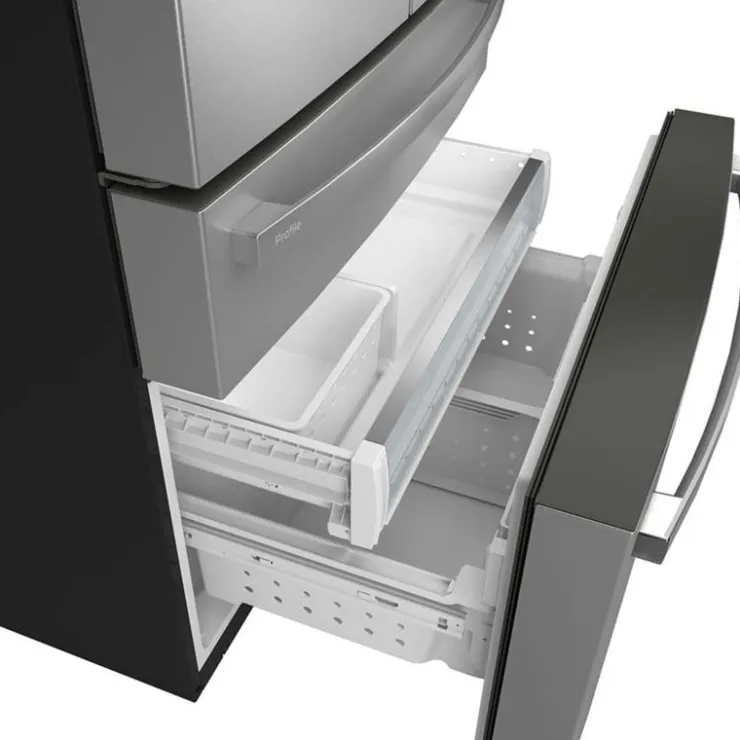 GE Profile 28,7 Cu Ft 36 In Refrigerator Bottom Freezer, French door - PGE29BYTFS Stainless Steel New