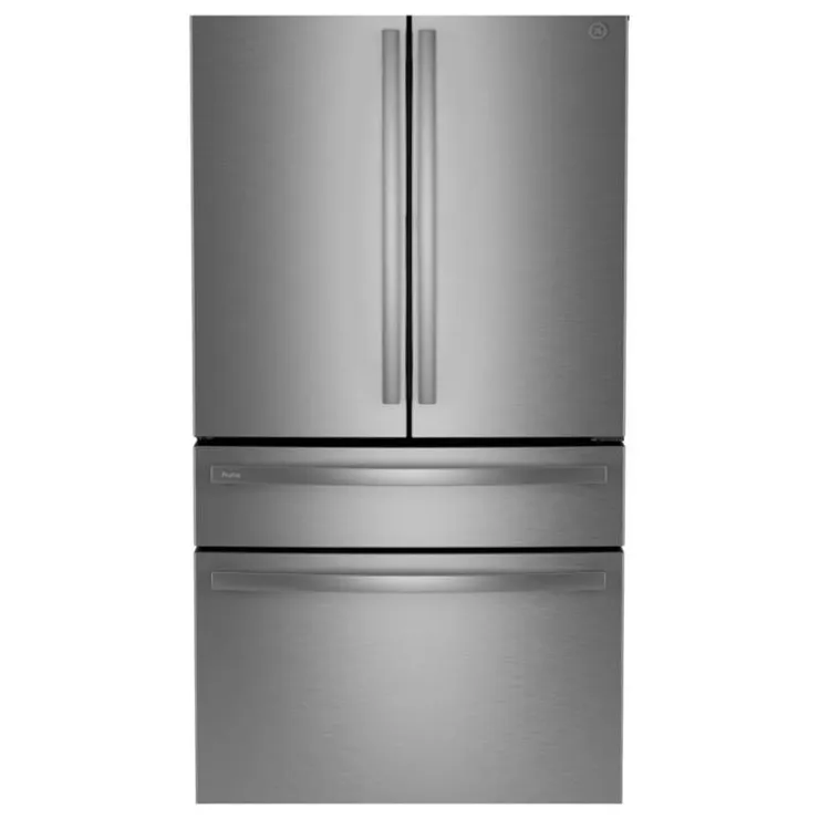 GE Profile 28,7 Cu Ft 36 In Refrigerator Bottom Freezer, French door - PGE29BYTFS Stainless Steel New