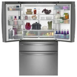 GE Profile 28,7 Cu Ft 36 In Refrigerator Bottom Freezer, French door - PGE29BYTFS Stainless Steel New