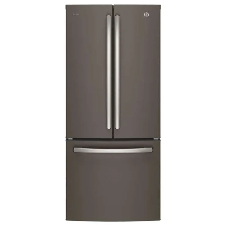 GE Profile 20.8 Cu Ft 30 In Refrigerator Bottom Freezer, French door - PNE21NMLKES Slate Sale