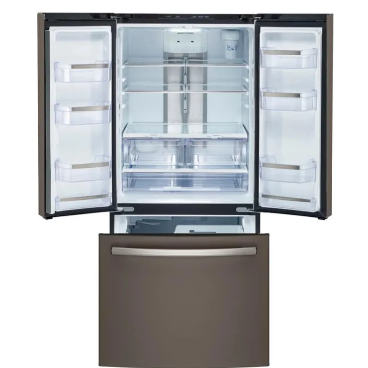 GE Profile 20.8 Cu Ft 30 In Refrigerator Bottom Freezer, French door - PNE21NMLKES Slate Sale