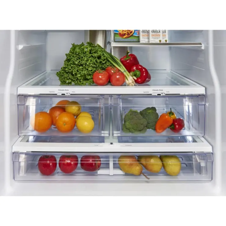 GE Profile 17,5 Cu Ft 33 In Refrigerator Bottom Freezer, French door - PYE18HYRCFS Stainless Steel Hot