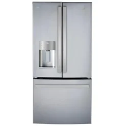 GE Profile 17,5 Cu Ft 33 In Refrigerator Bottom Freezer, French door - PYE18HYRCFS Stainless Steel Hot