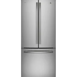 GE Profile 20,8 Cu Ft 30 In Refrigerator Bottom Freezer, French door - PNE21NYRKFS Stainless Steel Sale