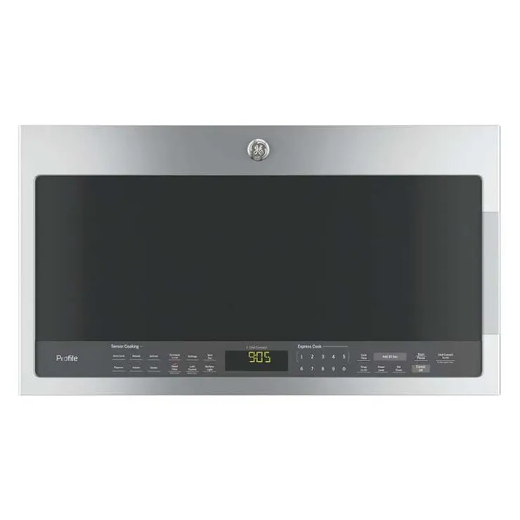 GE Profile 2.1 Cu Ft Microwave/Hood, , 400 - PVM2188SJC Stainless Steel Outlet