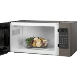 GE Profile 1.1 Cu Ft Microwave 24" PEM10SLFC Slate Sale