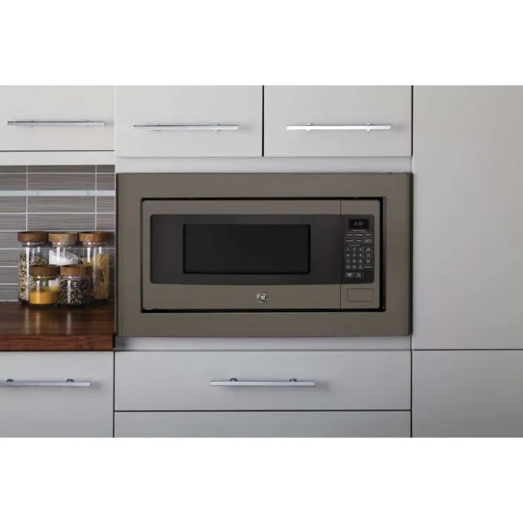 GE Profile 1.1 Cu Ft Microwave 24" PEM10SLFC Slate Sale