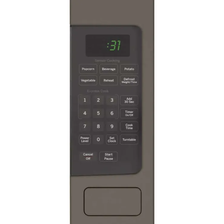 GE Profile 1.1 Cu Ft Microwave 24" PEM10SLFC Slate Sale