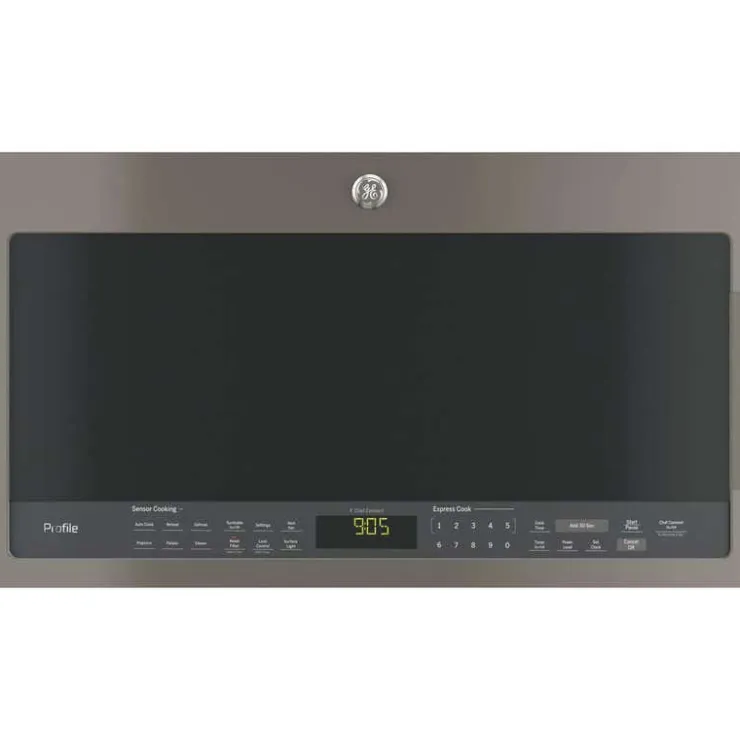 GE Profile 2.1 Cu Ft Microwave/Hood, , 400 - PVM2188SLJC Slate New