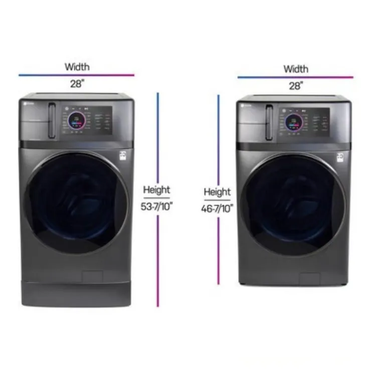 GE Profile 2 in 1 Dryer Washer, , 28", Front-Load - PFQ97HSPVDS Carbon Graphite Online