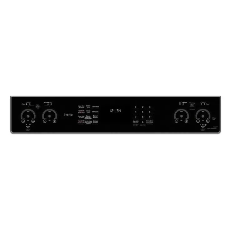 GE Profile 30 In Double Slide-In Range 30" Electric Glass-Ceramic - PCS980YMFS Stainless Steel Best