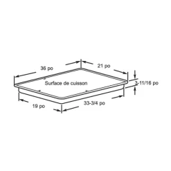 GE Profile Cooktop Gas 36