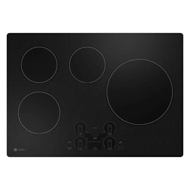 GE Profile Cooktop Glass-Ceramic 30" Electric - PHP7030DTBB Black Hot