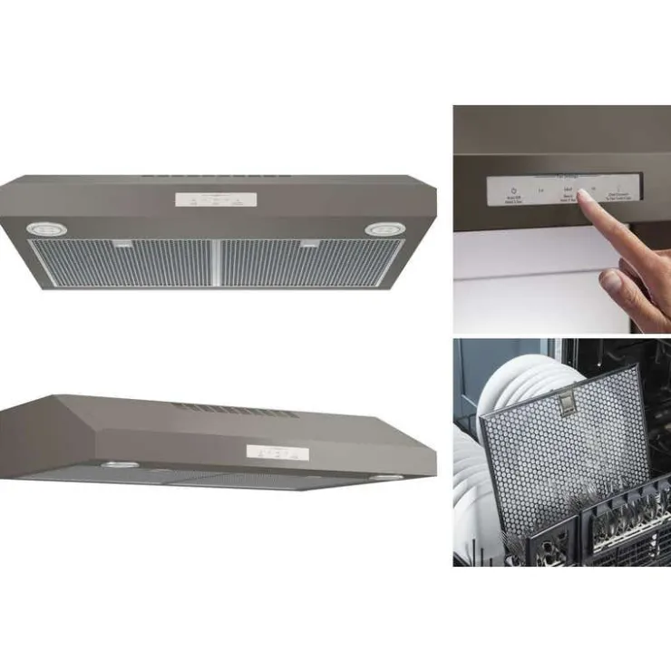 GE Profile Hood Standard 30" , 390 CFM - PVX7300EJESC Slate New