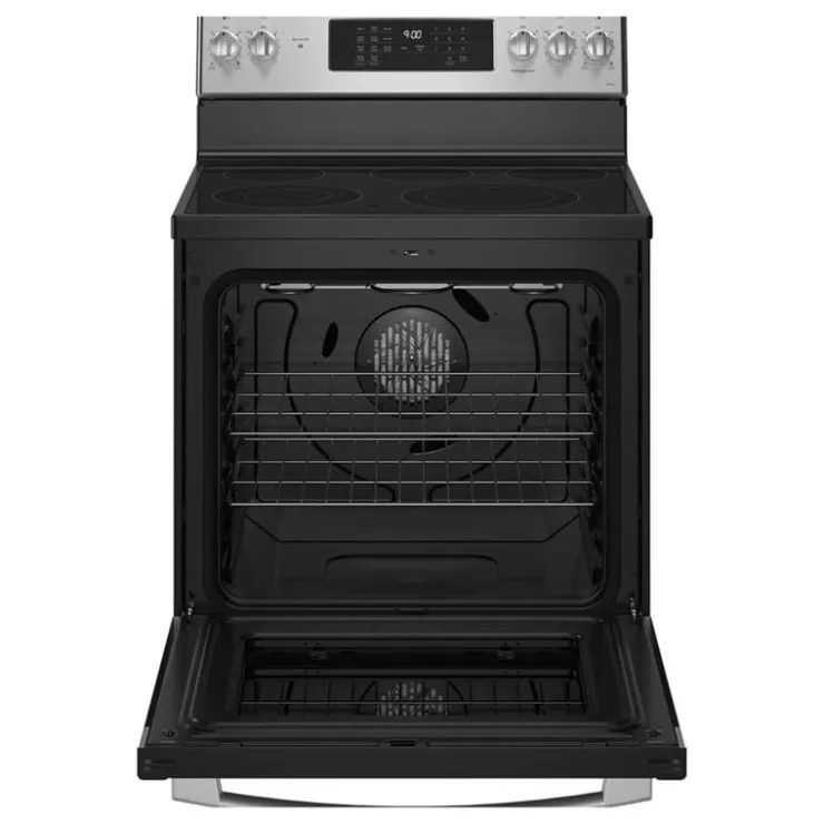 GE Profile Range 30" Electric Glass-Ceramic - PCB900YVFS Stainless Steel Sale