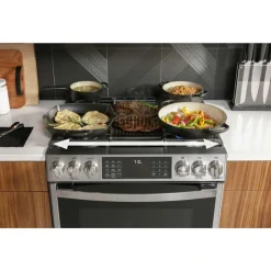 GE Profile Range 30" Dual Energy Gas - PC2S930YPFS Stainless Steel New