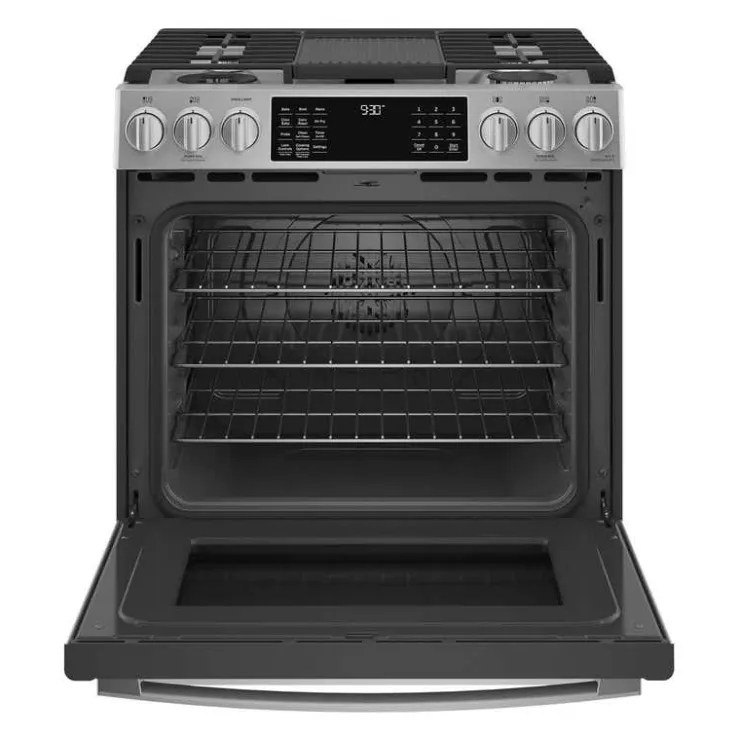 GE Profile Range 30" Dual Energy Gas - PC2S930YPFS Stainless Steel New