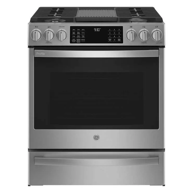 GE Profile Range 30" Gaz Gas - PCGS930YPFS Stainless Steel Sale
