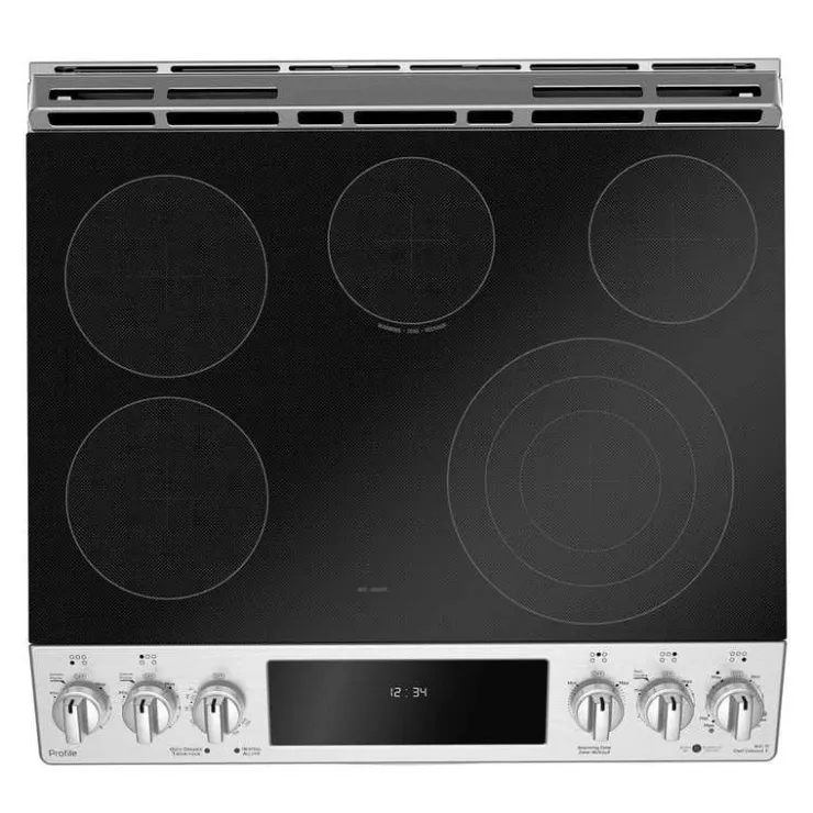 GE Profile Range 30" Electric Glass-Ceramic - PCS940YMFS Stainless Steel Online
