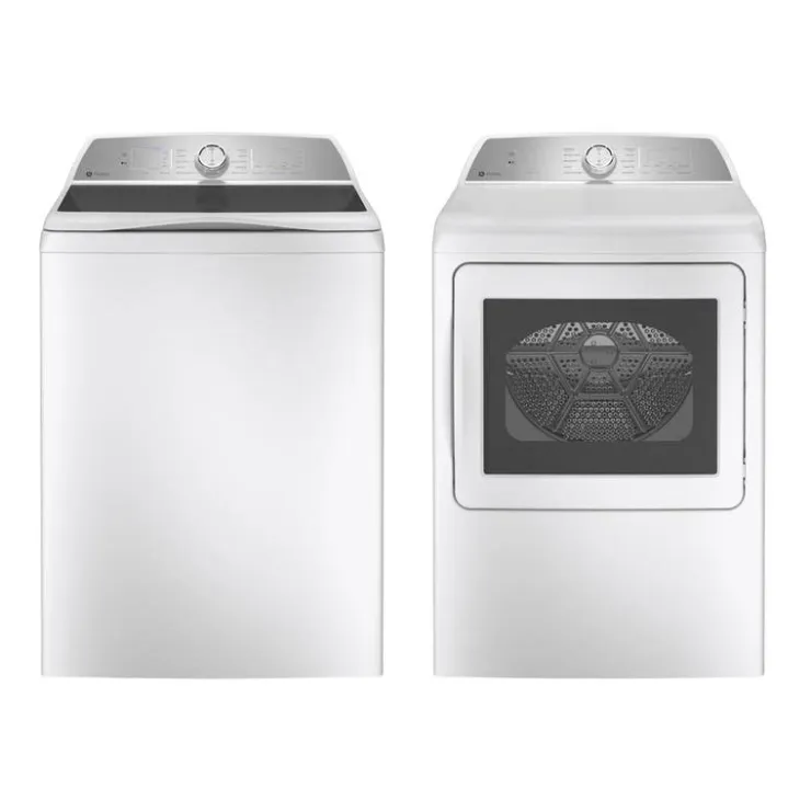 GE Profile Washer & Dryer Kit, , Top-Load - PTW-PTD60 White Outlet