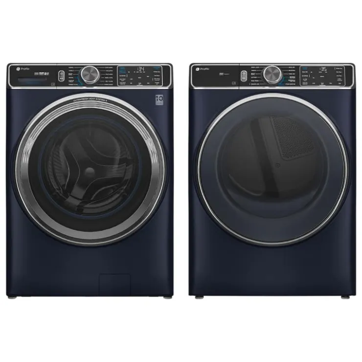GE Profile Washer & Dryer Kit, , Front-Load - PFW-PFD87 Saphire Blue Outlet