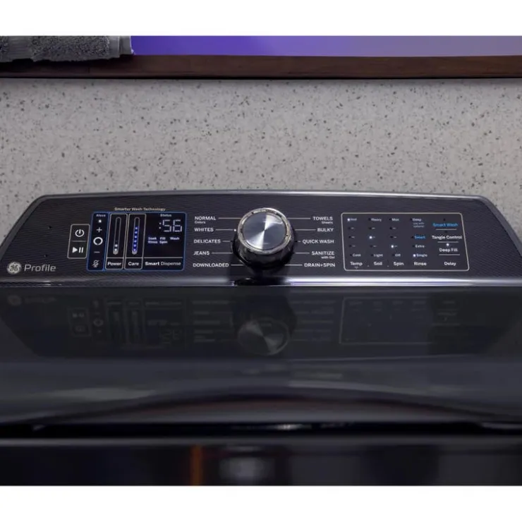 GE Profile Washer Top-Load 28" - PTW800BPWRS Sapphire Blue Sale