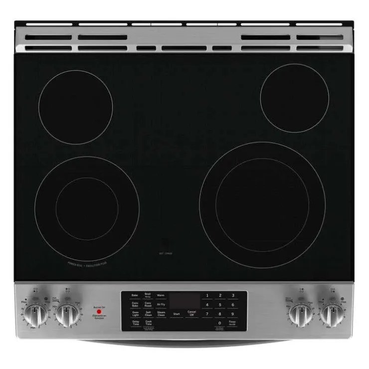 GE Appliances GE Range 30" Electric Glass-Ceramic - JCS830SVSS Stainless Steel Online