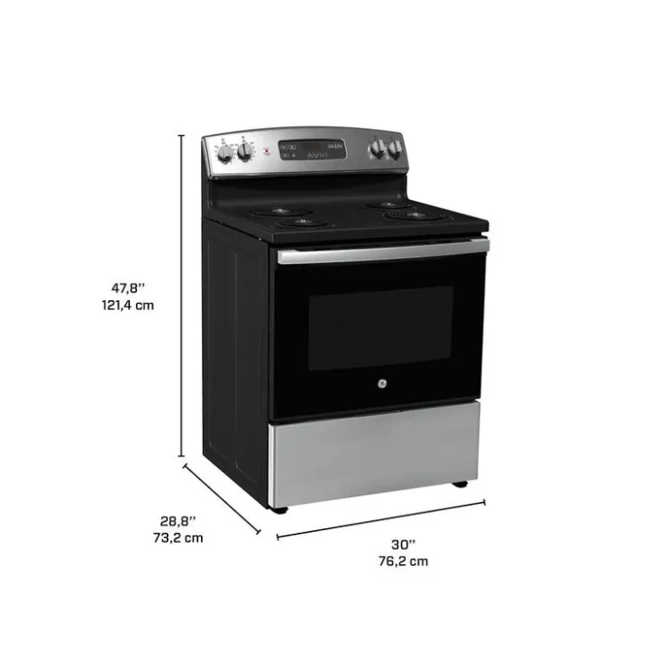 GE Appliances GE Range 30" Electric Coil elements - JCBS350SVSS Stainless Steel Outlet