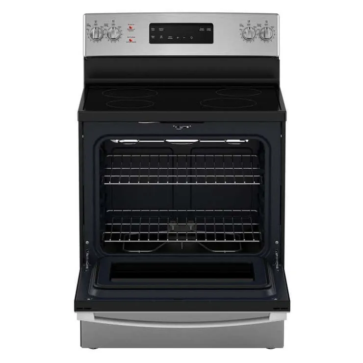 GE Appliances GE Range 30" Electric Glass-Ceramic - JCB630SVSS Stainless Steel Online