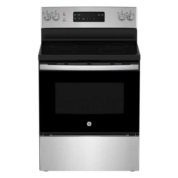 GE Appliances GE Range 30" Electric Glass-Ceramic - JCB630SVSS Stainless Steel Online
