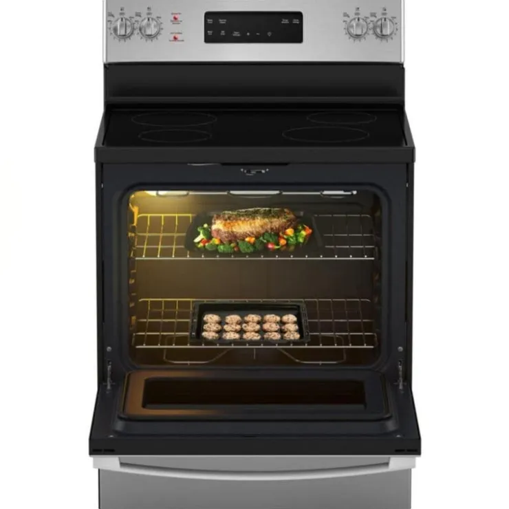 GE Appliances GE Range 30" Electric Glass-Ceramic - JCB630SVSS Stainless Steel Online