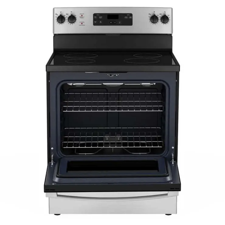GE Appliances GE Range 30" Electric Glass-Ceramic - JCBS630SVSS Stainless Steel Online