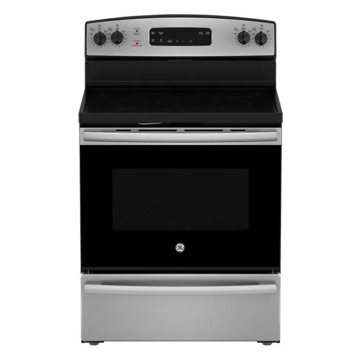GE Appliances GE Range 30" Electric Glass-Ceramic - JCBS630SVSS Stainless Steel Online
