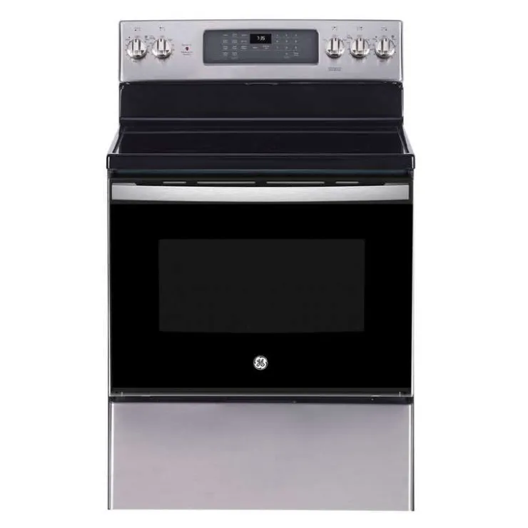GE Appliances GE Range 30" Electric Glass-Ceramic - JCB840STSS Stainless Steel New