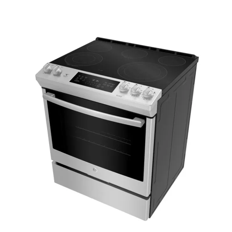 GE Appliances GE Range 30" Electric Glass-Ceramic - JCS840SMSS Stainless Steel Best