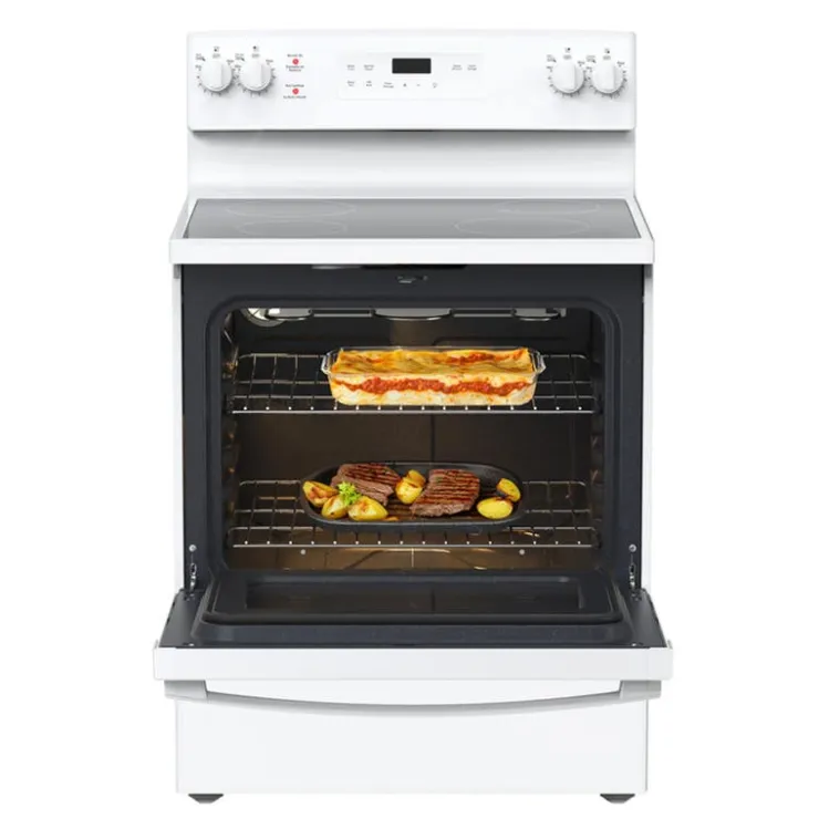 GE Appliances GE Range 30" Electric Glass-Ceramic - JCB630DKWW White Best