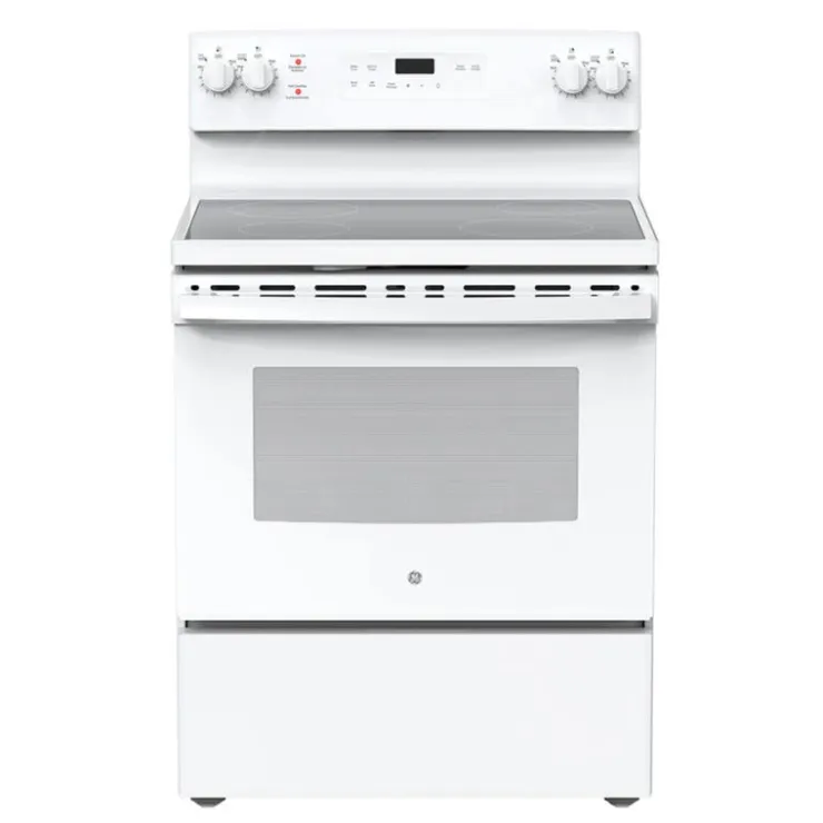 GE Appliances GE Range 30" Electric Glass-Ceramic - JCB630DKWW White Best