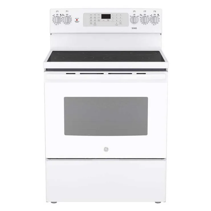 GE Appliances GE Range 30" Electric Glass-Ceramic - JCB840DVWW White Online