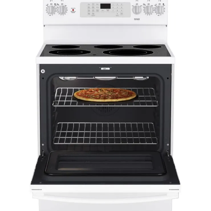 GE Appliances GE Range 30" Electric Glass-Ceramic - JCB840DVWW White Online