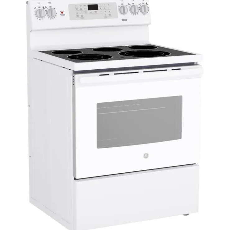 GE Appliances GE Range 30" Electric Glass-Ceramic - JCB840DVWW White Online