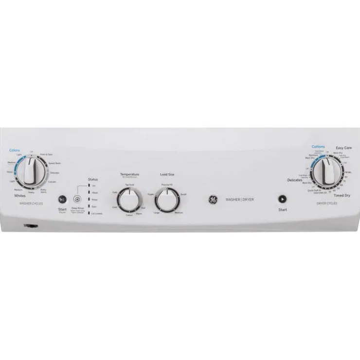 GE Appliances GE Spacemaker Laundry Center, , 24", Top-Load - GUD24ESMMWW White