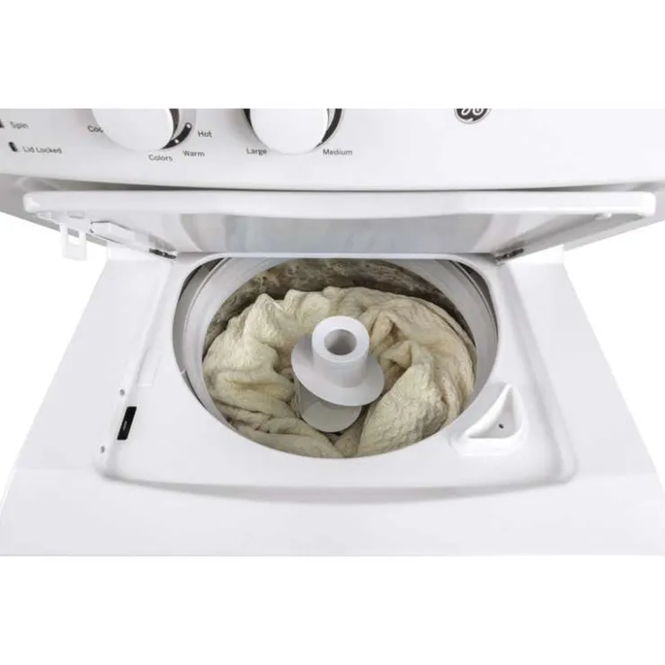 GE Appliances GE Spacemaker Laundry Center, , 27", Top-Load - GUD27ESMMWW White