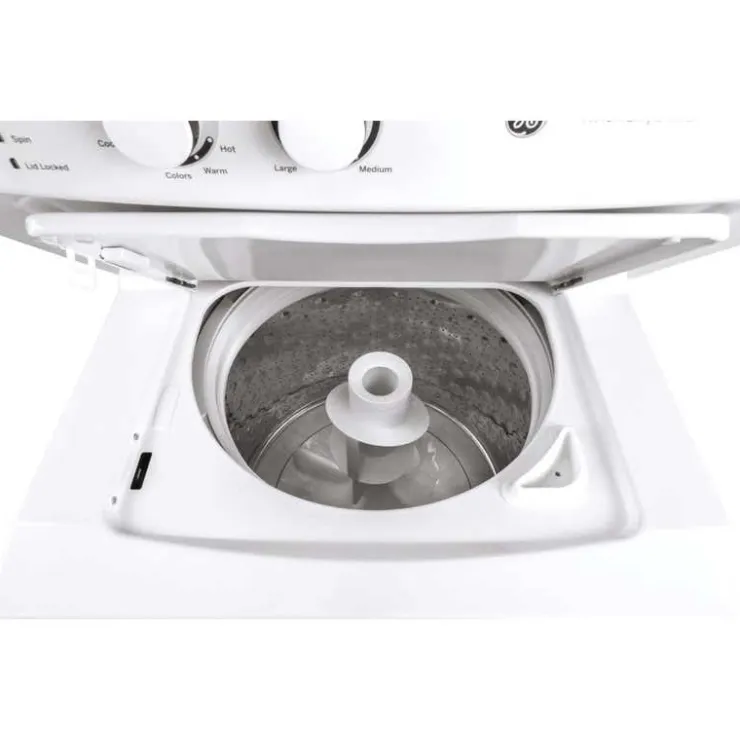 GE Appliances GE Spacemaker Laundry Center, , 27", Top-Load - GUD27ESMMWW White