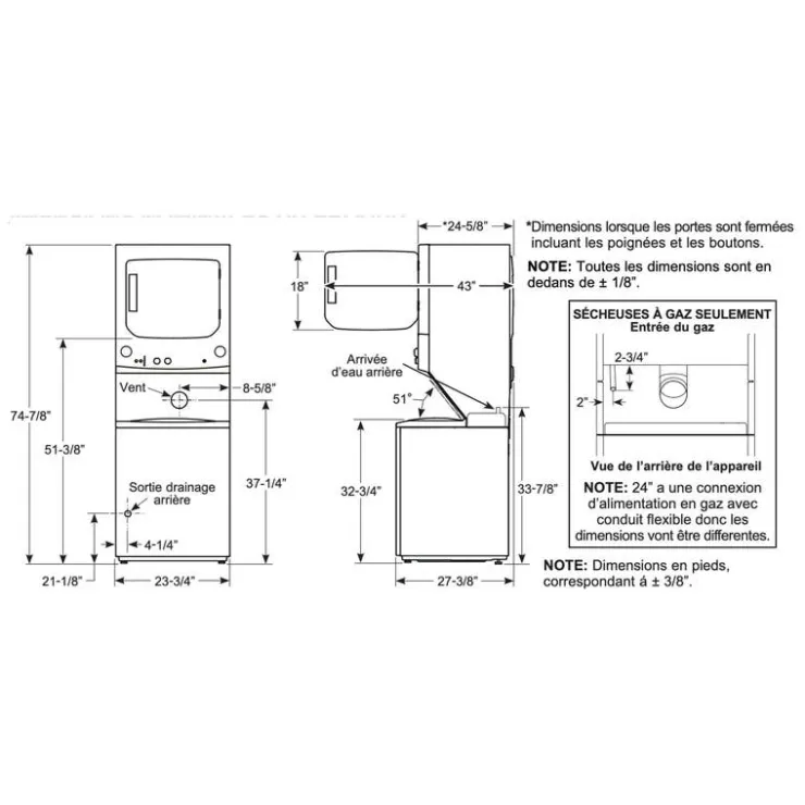 GE Appliances GE Spacemaker Laundry Center, , 27", Top-Load - GUD27ESMMWW White