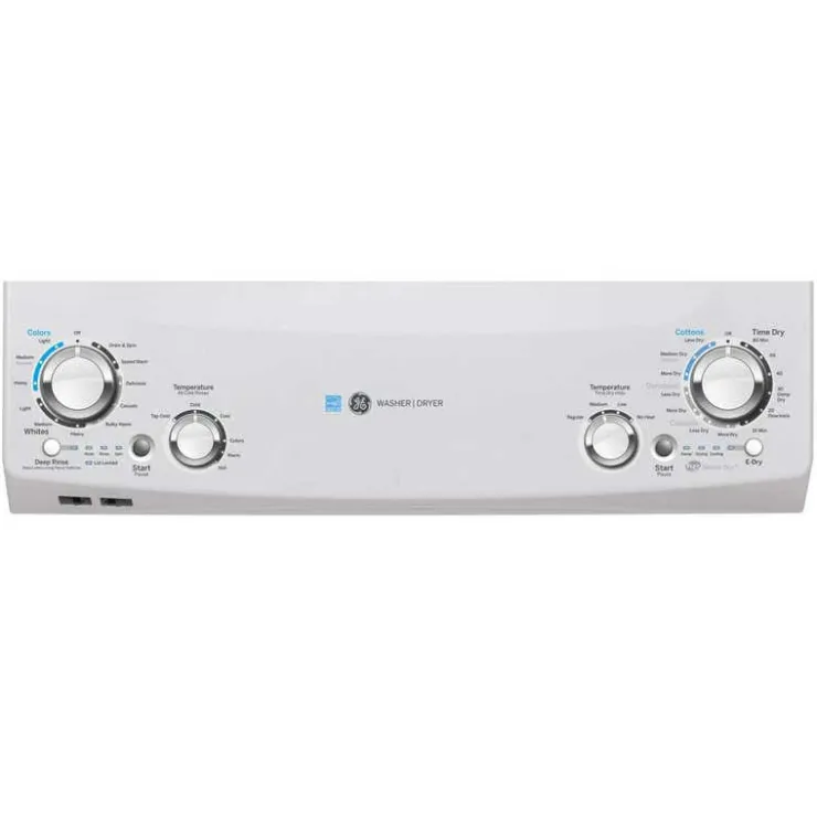 GE Appliances GE Spacemaker washer dryer, , 27'', 800 RPM - GUD27EEMNWW White Hot