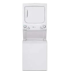 GE Appliances GE Spacemaker washer dryer, , 27'', 800 RPM - GUD27EEMNWW White Hot