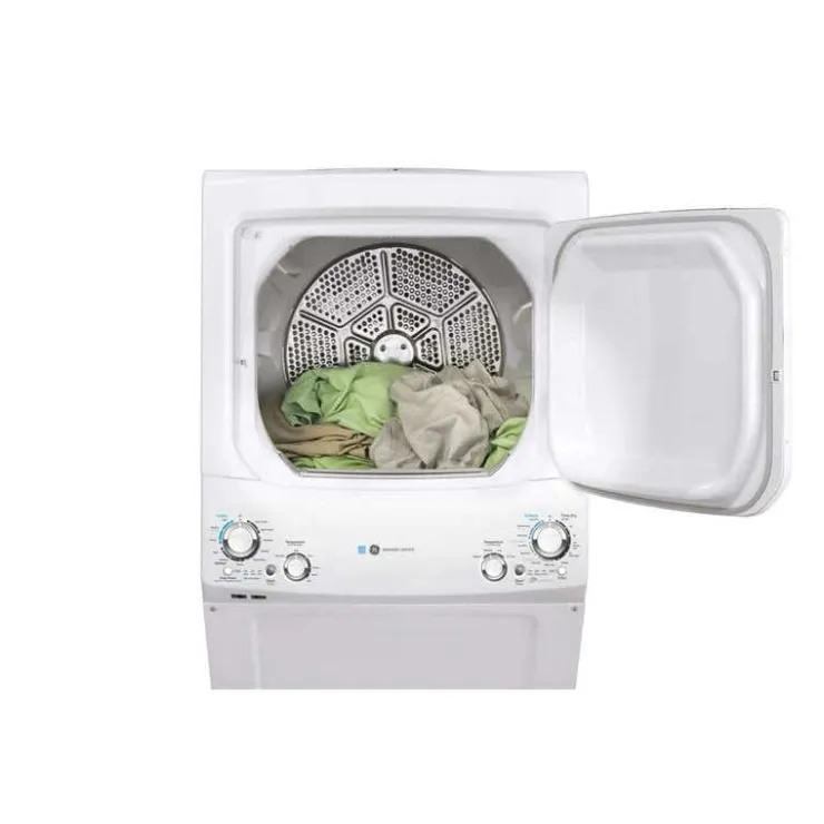 GE Appliances GE Spacemaker washer dryer, , 27'', 800 RPM - GUD27EEMNWW White Hot