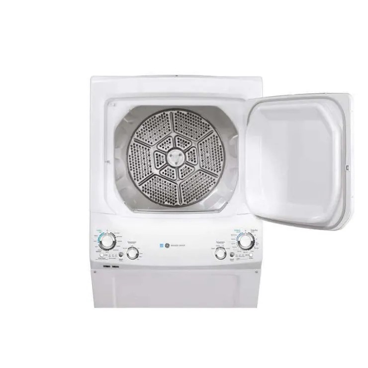GE Appliances GE Spacemaker washer dryer, , 27'', 800 RPM - GUD27EEMNWW White Hot
