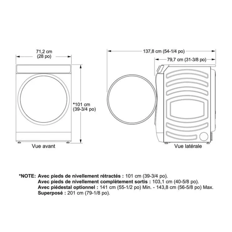 GE Appliances GE Washer & Dryer Kit, , Front-Load - GFW-GFD65 Carbon Graphite New